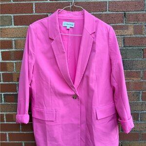 The Drop Women’s Oversized Blazer – Hot Pink, Size XXL